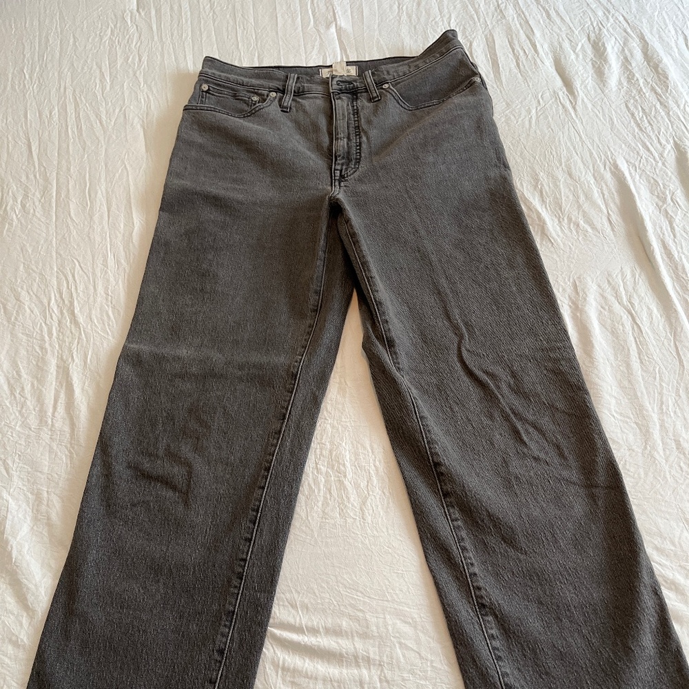 Madewell gray washed jeans